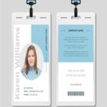 ID card template 6